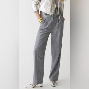 NWOT Jcrew Collection pleated wide-leg pant in wool blend